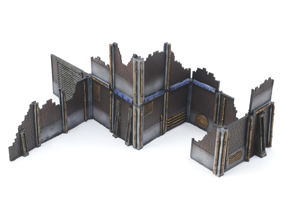 40″ Industrial Wall Set - 19 Modular Wall Elements