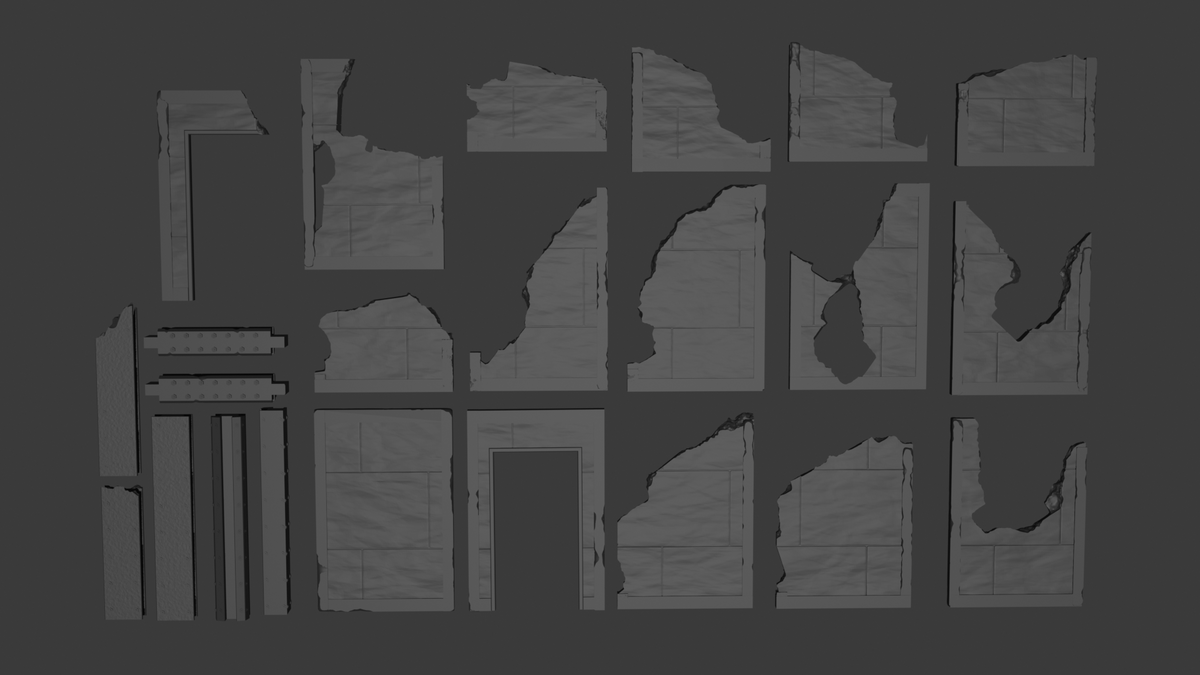 Ruined Sector Bundle – 80″ Complete Set